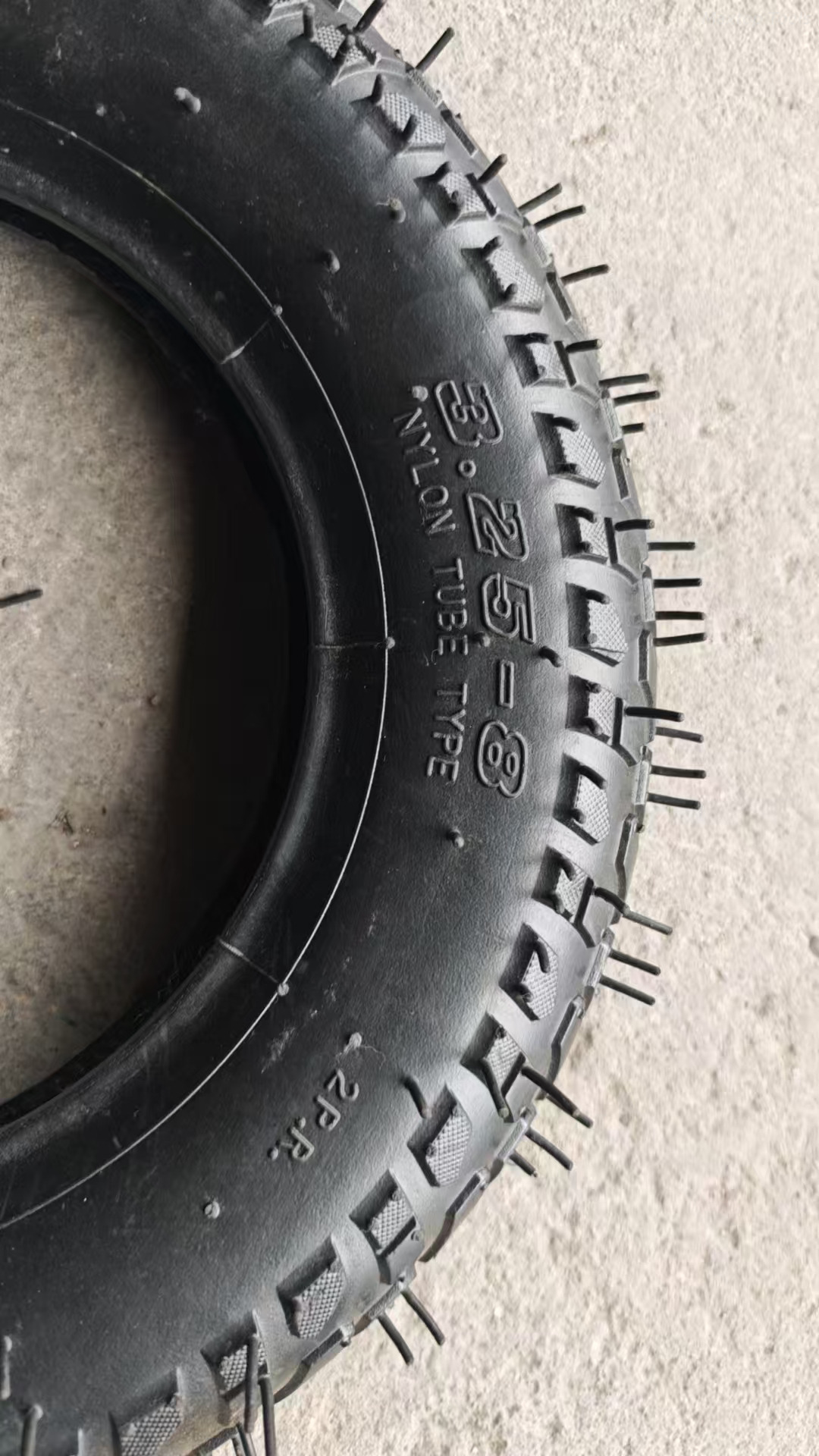 3.25-8 RODAMIENTO DE BOLA Tirela de goma de rueda neumática 25 mm Diámetro de orificio para camión de carretilla