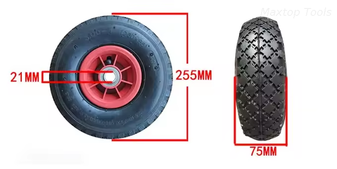  la rueda de goma neumática de 260x85 3.00-4 cansa los neumáticos de la carretilla que manejan piezas del equipo