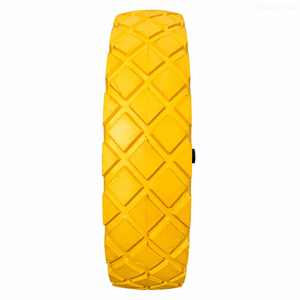 Rueda de espuma de PU 4.80/4.00-8 Llanta de acero de ∅20x120 mm para carretilla 