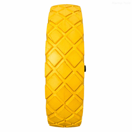 Rueda de espuma de PU 4.80/4.00-8 Llanta de acero de ∅20x120 mm para carretilla 